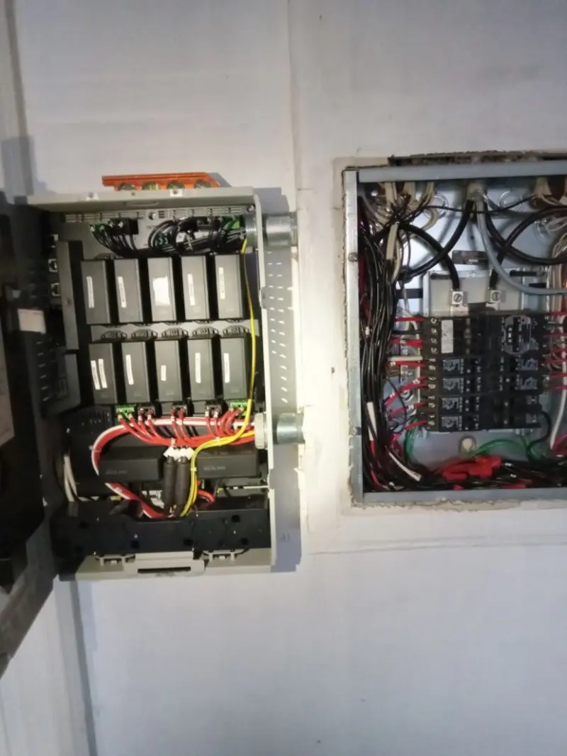 Electrical panel upgrade completed for Security Camera Wiring in Burke Centre
